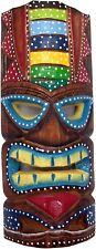 Hand Crafted Polynesian Hawaiian Style Painted Tiki Mask picture