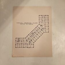 Baker Hotel Mineral Wells TX Floor Plan Paper Typical Bedroom Fifth To Ninth picture