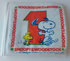 VINTAGE 1965 Danara Baby Snoopy and Woodstock Numbers Vinyl Bath Squeaker Book picture