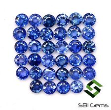 Natural Blue Sapphire Round Cut 4 mm Lot 17 Pcs 6.16 Cts Lustrous Loose Gemstone picture