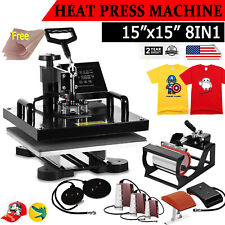 8 In 1 Digital Heat Press Machine Sublimation For T-Shirt/Mug/Plate Hat Printer picture
