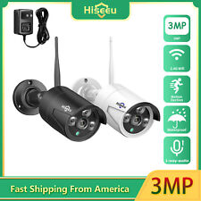 Hiseeu 2K 3MP Wireless Wifi Security Bullet 2.4G Wifi Camera One Way Audio  picture