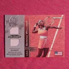Netpro 2003 - Serena Williams Tennis Rookie Match Worn Patch RC 2B /500 Pink picture