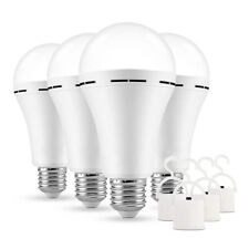 4X Rechargeable Emergency LED Lighting Bulbs Battery Operated 12W E27 (Daylight) picture
