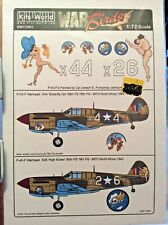 Kits World Decals 1/72 KW172061 P-40-F Butterfly Girl High Kicker NIP picture