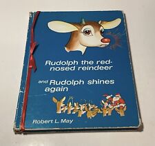 Rudolph the Red Nosed Reindeer nose VINTAGE CHRISTMAS BOOK signed Robert L. May picture