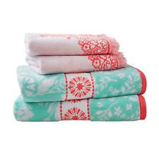 The Pioneer Woman 4 Piece Cotton Bath Towel Set, Classis Mint Green picture
