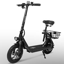 Electric Scooter for Adults Foldable Scooter with Seat & Carry Basket E Mopeds picture