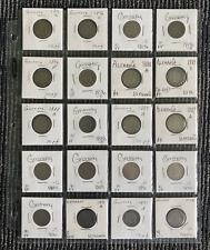 German Vintage 20 Coins Lot 10 Pfenning - 1800's - 100 Plus Years Old In Holder picture