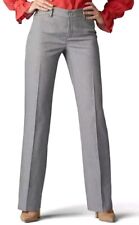 Lee Women's Ultra Lux with Flex Motion Regular Fit Trouser Pants Gray Sz 18 picture