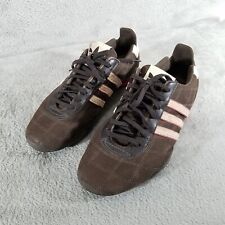 Adidas Shoes Mens 8 Brown Goodyear Tuscany Suede Quilted Driving Racing Sneakers picture