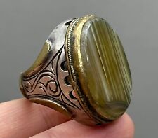 Wonderful old Afghanistan old Agate stone solid silver Rare Wonderful Ring picture