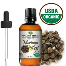 Moringa Oil 100% Pure Virgin  Cold Pressed  l, Anti-Aging, 4 fl.oz. USDA Organic picture