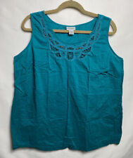 motherhood maternity embroidered top sleeveless size XL picture