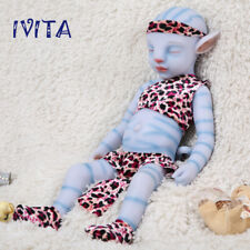 IVITA 20'' Floppy Silicone Reborn Doll Newborn Baby Girl Kids Chirstmas Gift Toy picture