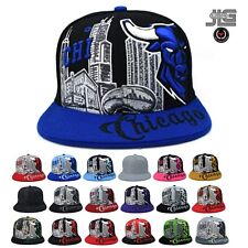 Chicago Downtown MJ Premium CHI Bull Leader Adult Snapback Black New Hat Cap picture
