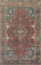 Distressed Traditional Semi-antique Handmade Wool Rug 7x10 Living Room Carpet picture