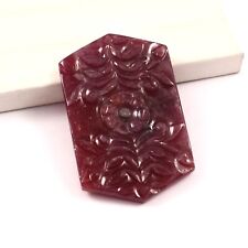 Museum Grade Natural Mozambique Ruby Loose Hexagon Gemstone Carving 127.00 Ct picture