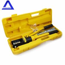 16Mt Hydraulic Wire Crimper Crimping Tool Battery Cable Lug Terminal W/11 Dies picture