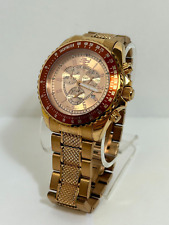 32 Degrees Rose Gold Tachymeter Watch 43 mm 32-416B-315 picture