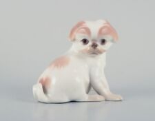 Dahl Jensen for Bing & Grøndahl, porcelain figurine of a Pekingese puppy. picture
