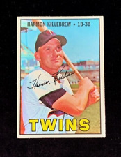 1967 TOPPS #460 HARMON KILLEBREW (HOF) MN Twins Baseball Card Ink Error VG-EX picture
