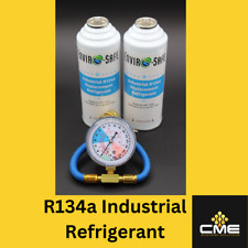 Envirosafe Auto AC Industrial R134a Replacement Refrigerant, 2 cans & Gauge picture