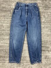 Vintage Essential Sport Jeans Womens Blue 8 Mom Pleated Casual picture