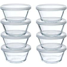 8-Piece 6oz Custard Cup Set With Lids, (2) 4 Packs, Dishwasher & Microwave Safe picture