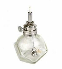 Alcohol Burner Glass Lamp W/ Adjustable Wick Jewelers Lamp + Extra 3/16
