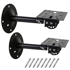 5 Core 2 / 4 Pack Universal Adjustable Wall Mount Speaker Bracket Stands 88 lbs picture