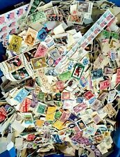 USED lot of over 1000+ mixed US stamps off paper - GREAT value picture