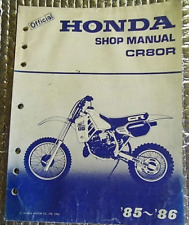 1985-1986 Official Factory Honda Shop Manual Book CR80R Motorcycle  picture