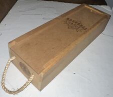 Vintage Napa Valley Box Company Sports Trading Card Wooden Case Holder 15x5x3 picture