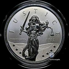 2022 Gibraltar Lady Justice Silver 1 oz Proof‐Like Coin (In Capsule) picture