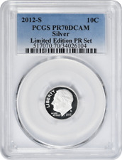 2012-S Silver Roosevelt Dime PR70DCAM PCGS Limited Edition Proof Set picture