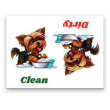 Yorkshire Terrier Clean Dirty 3 1/2