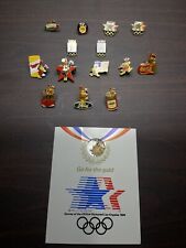 Lot of 14 1984 Los Angeles Olympic Pin Lot- Italy NOC +14k EGP Charm picture