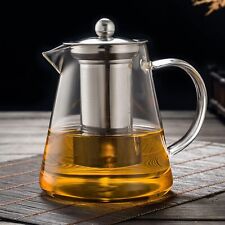 19oz Large Glass Teapot with Removable Infuser Stovetop Safe Tea Kettle Tea Pot picture