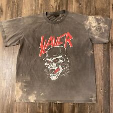 Vintage Slayer T Shirt XL Single Stitch Rock Metal Band Brockum Worldwide Bootle picture