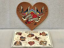HARVEYS x Sid Collab Tough As A Mother Embroidered Heart Patch & Sticker Sheet picture