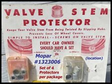 Vintage NOS 1950s Mopar Valve Stem Protectors Plymouth Dodge Chrysler Desoto picture