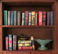 21 VINTAGE STYLE Miniature Books Dollhouse 1:12 Scale Fill Bookshelf PROP Books picture
