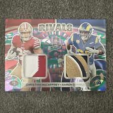 2023 Spectra Rivals Aaron Donald/ Christian Mccaffrey 1/5 SSP first on print picture