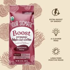 Four Sigmatic: Boost High Caf Ground Coffee Bag W/ Cordyceps. 16 Servings picture