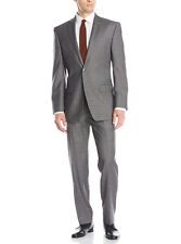 Luciano Natazzi Mens Two Button 2 Piece Suit Set Modern Fit Jacket With picture