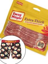 Swag Swag Mayer  Extra Thick Ultra-Soft Bacon Eggs Men's Boxer Briefs Medium picture