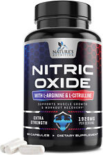 Extra Strength Nitric Oxide Supplement L Arginine 3X Strength Highest Potency picture
