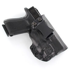 IWB Kydex Holster for Handguns with a OLIGHT BALDR S - Black Carbon Fiber picture