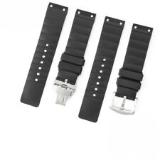 High Quality Rugged Silicone Watch Strap Band Unisex Fit Cartier Santos100 23mm picture